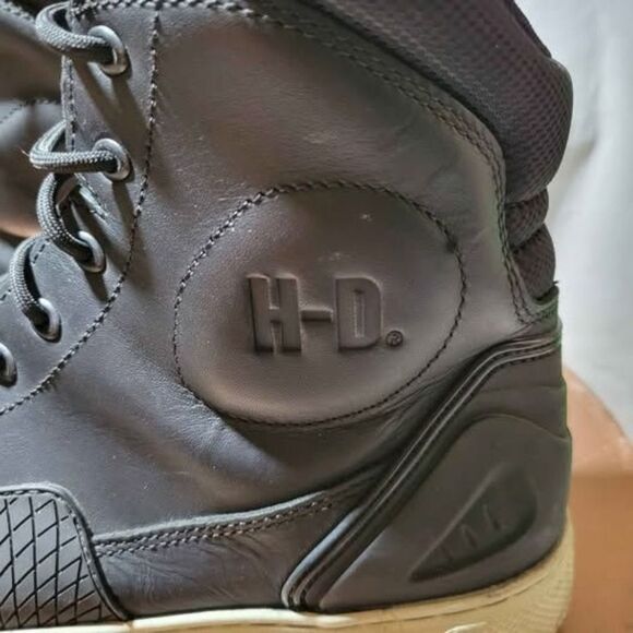 Harley-Davidson Men's Holtman 6-Inch Black Waterproof Motorcycle Boots Size 10.5 - Picture 4 of 6